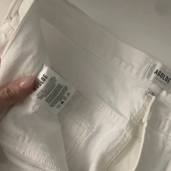 Agolde Cooper high-rise denim cargo pants - Picture 5 of 6